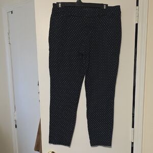 Old Navy Black Pants with White Dots